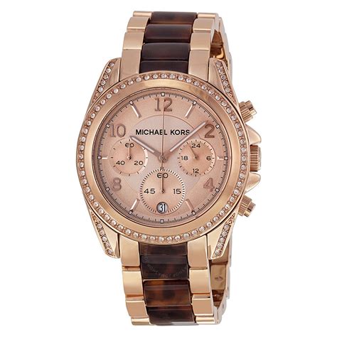 fake michael kors rose gold watch|rose gold watch with numbers.